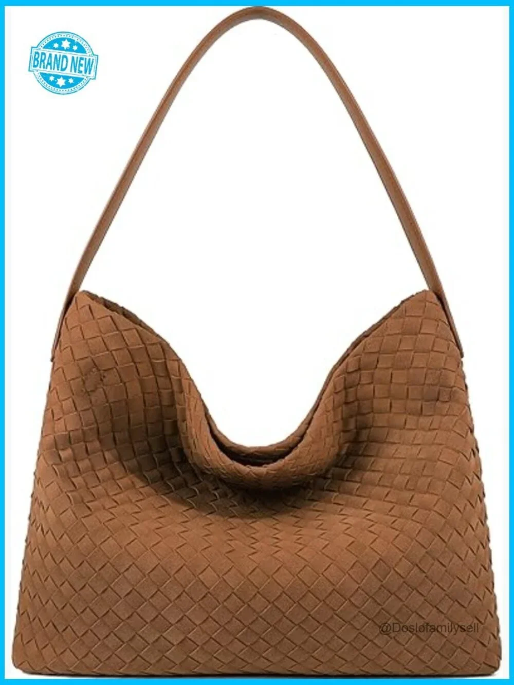 Vegan Leather Hobo Bag Top Handle Shoulder Tote Slouchy Travel Satchel